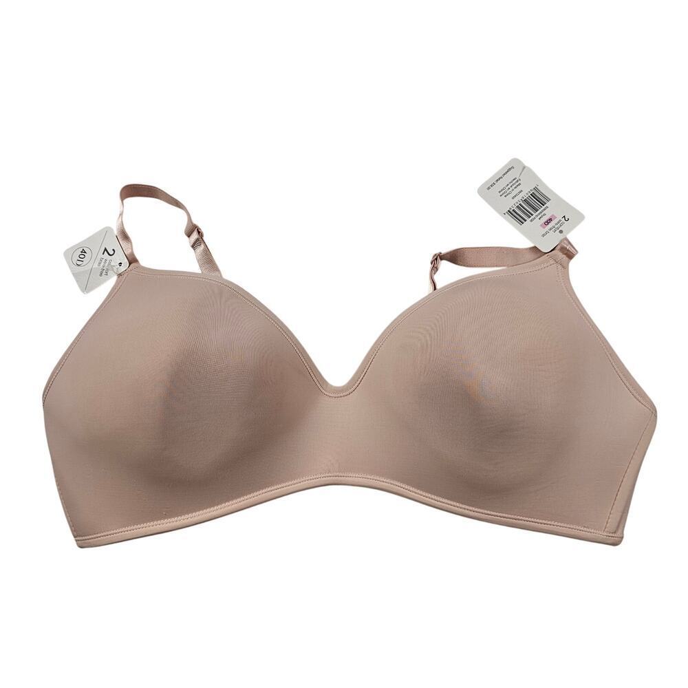 NWT Comfort wire free 40D beige t shirt bra nude neutral full coverage NEW